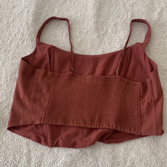 Abercrombie | Rust Seamed Corset Top - Picture 2 of 6